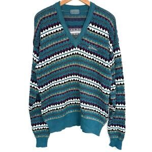 Vintage Descente Golf Collection La Paloma Golf Club Knit Sweater Size Medium